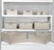 Sorbus Woven Basket Bin Set - Shelf Storage for Household Items - Stackable with built-in Carry Handles (9 Pack)